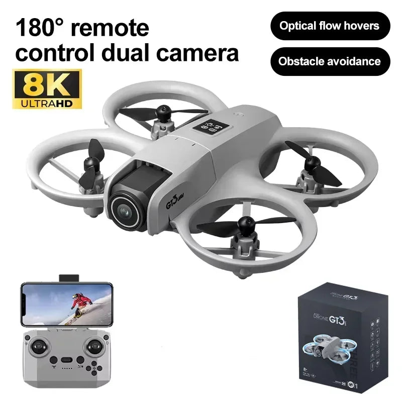 DWI New GT3 Mini RC Drone 8K HD Camera 5G GPS